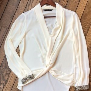 Zara sheer blouse